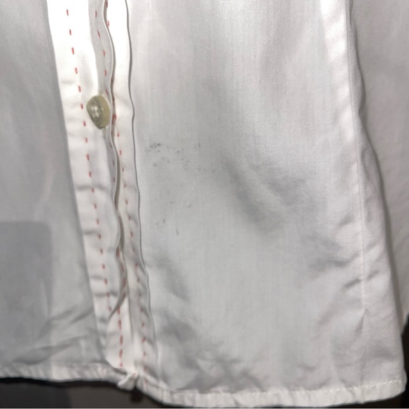 Carolina Herrera Cotton Basic White Classic Button Up Long Sleeve Shirt - Picture 6 of 14